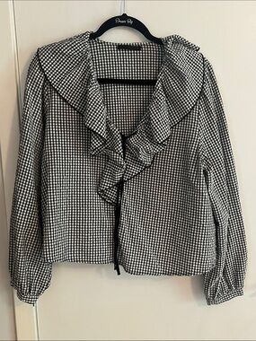 Zara Gingham Blouse